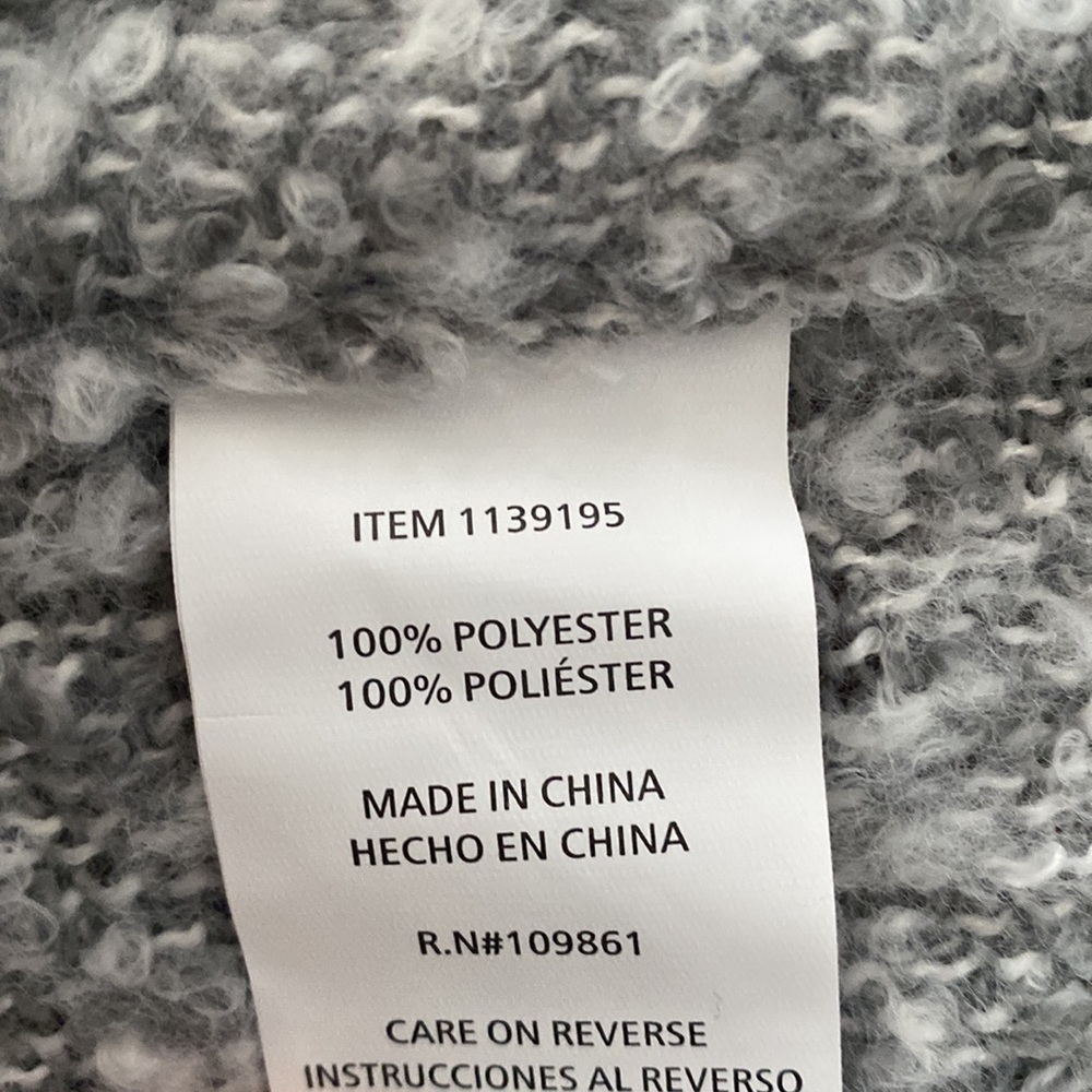 Gray Super Soft Gray Infinity Scarf - image 2